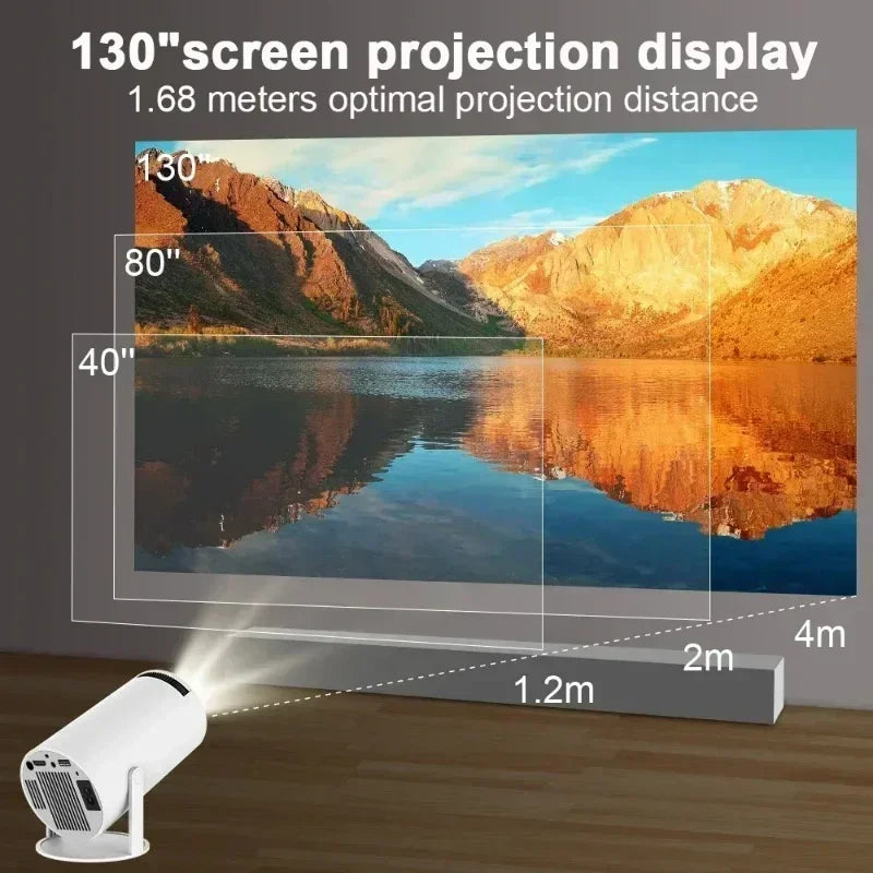 HY300PRO Mini Projector 2025 – 1080P/4K, WiFi & BT