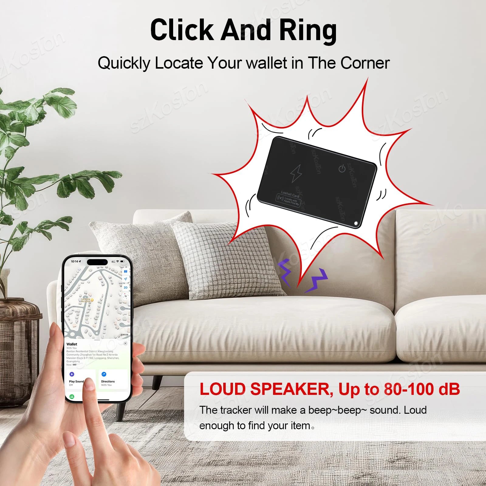 Wallet Track Card for iPhone – GPS Bluetooth Item Finder