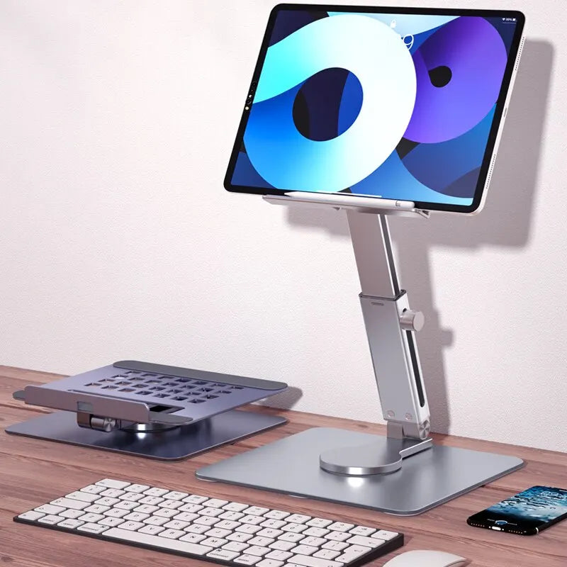 Aluminum Tablet Stand – 360° Rotating Adjustable Holder