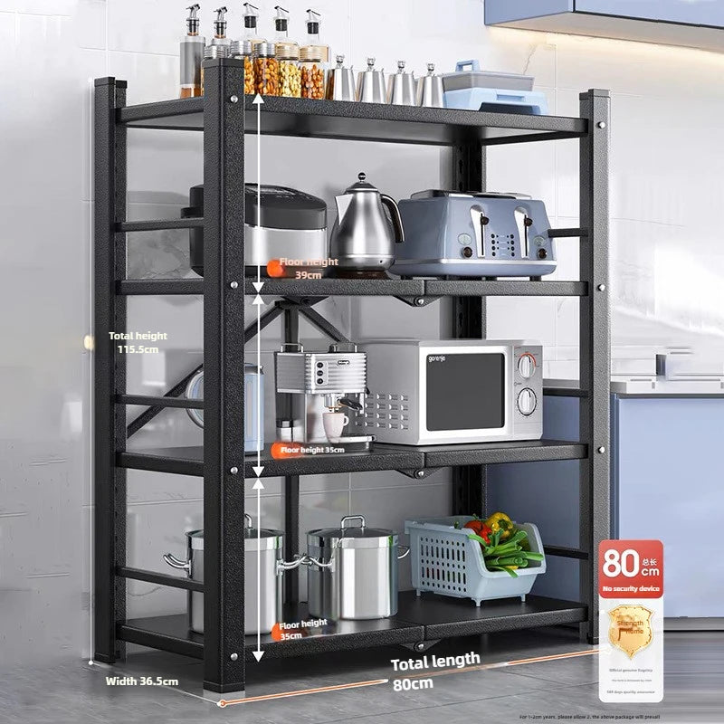Foldable Mobile Storage Shelf