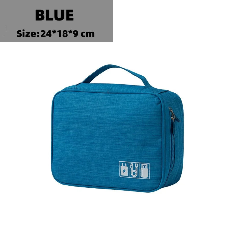 Waterproof Cable Storage Bag – Travel Electronic Organizer
