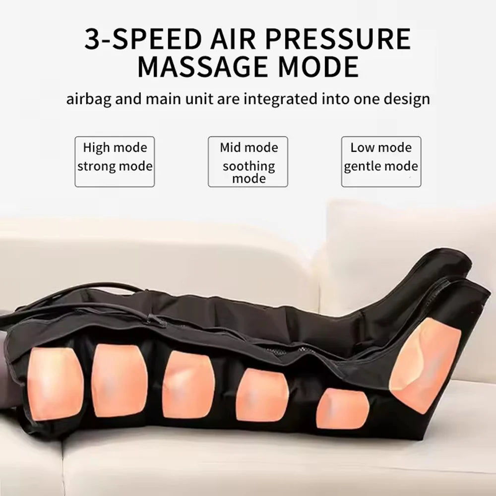 Air Pressure Leg & Foot Massager Boots with Remote