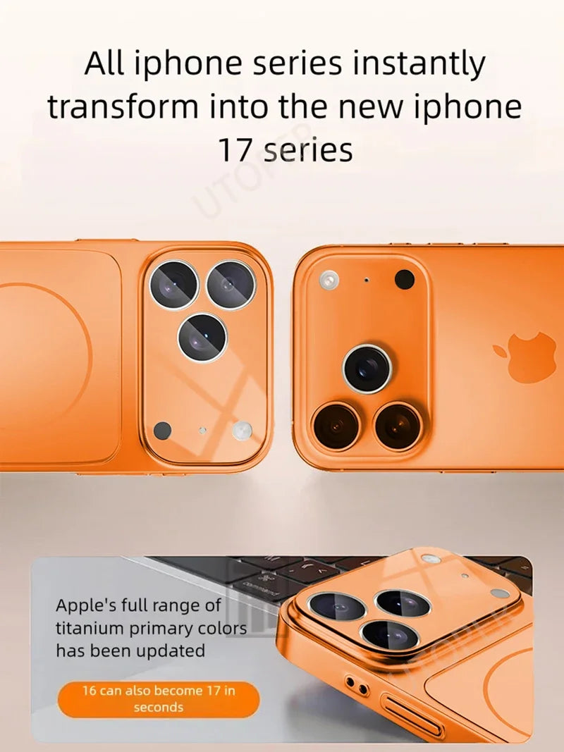 Iphone 17 MagSafe Magnetic Glass Case