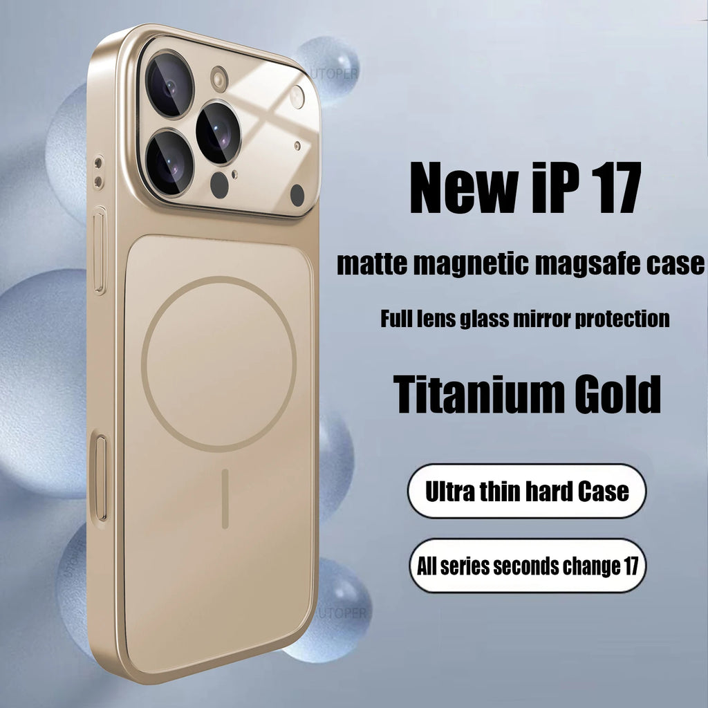 Iphone 17 MagSafe Magnetic Glass Case