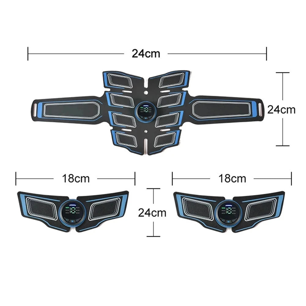 EMS Abs Muscle Stimulator Belt – Rechargeable Fitness Massager