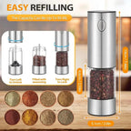 Electric Salt and Pepper Grinder set