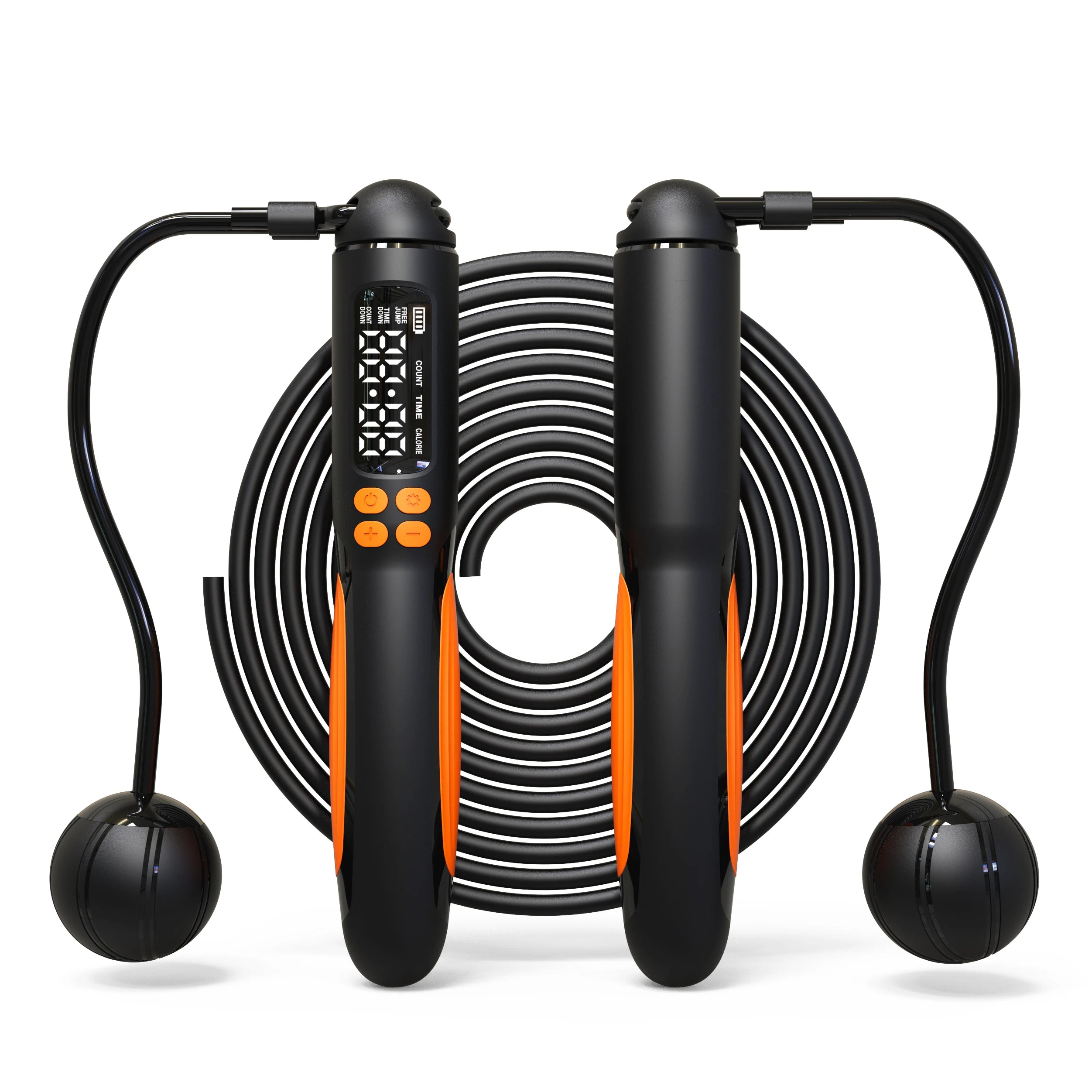 2-in-1 Smart Jump Rope with Digital Counter & Rechargeable Battery