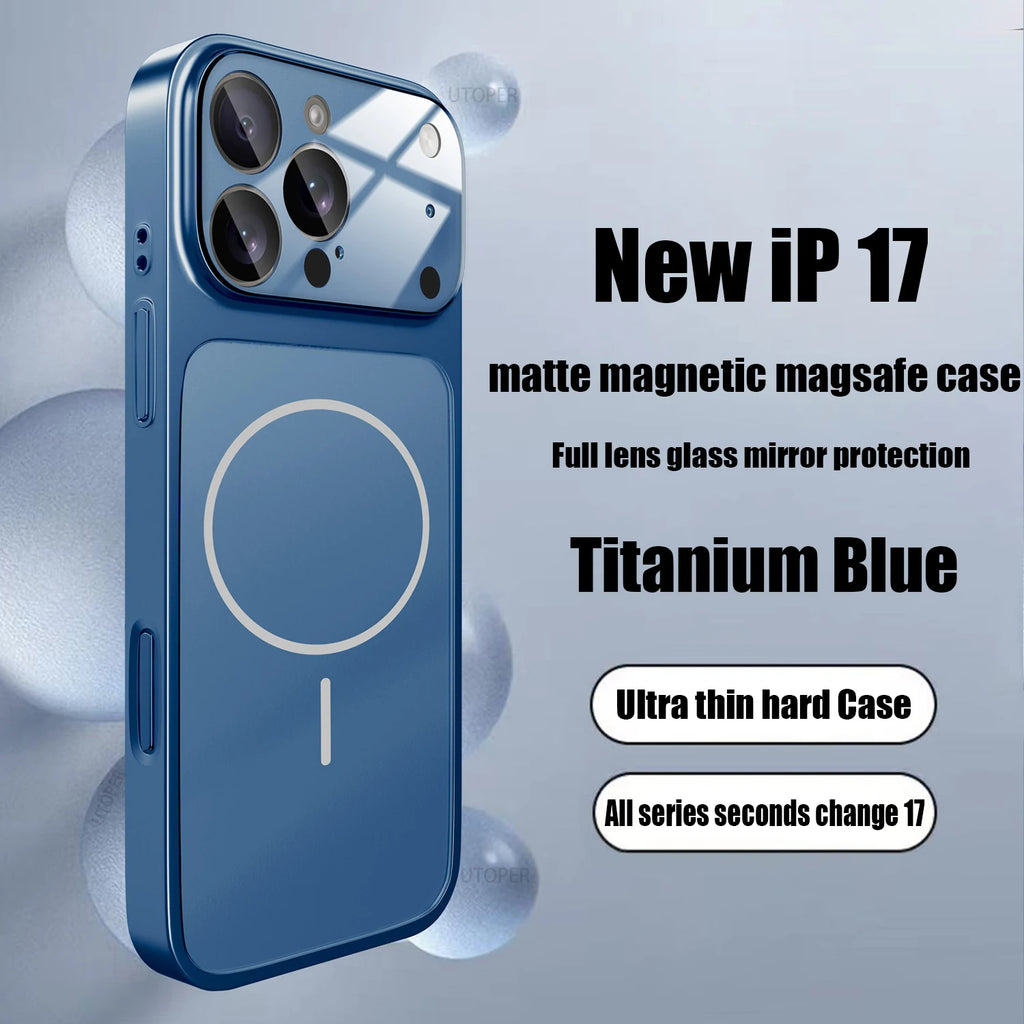 Iphone 17 MagSafe Magnetic Glass Case