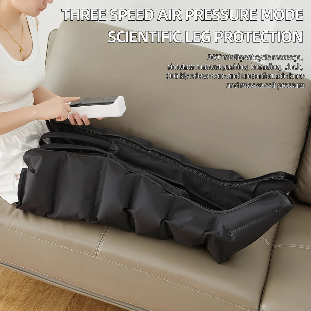 Air Pressure Leg & Foot Massager Boots with Remote