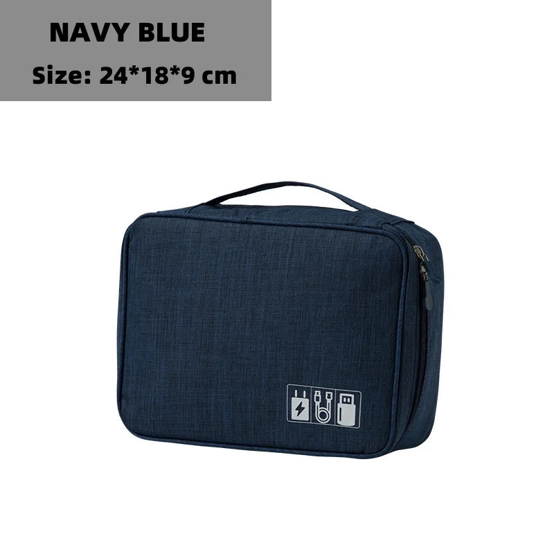 Waterproof Cable Storage Bag – Travel Electronic Organizer