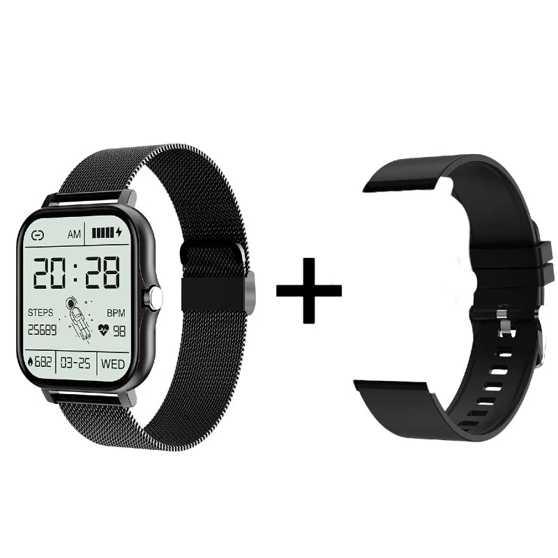 Smart Fitness Tracker Watch with Health & Step Monitor