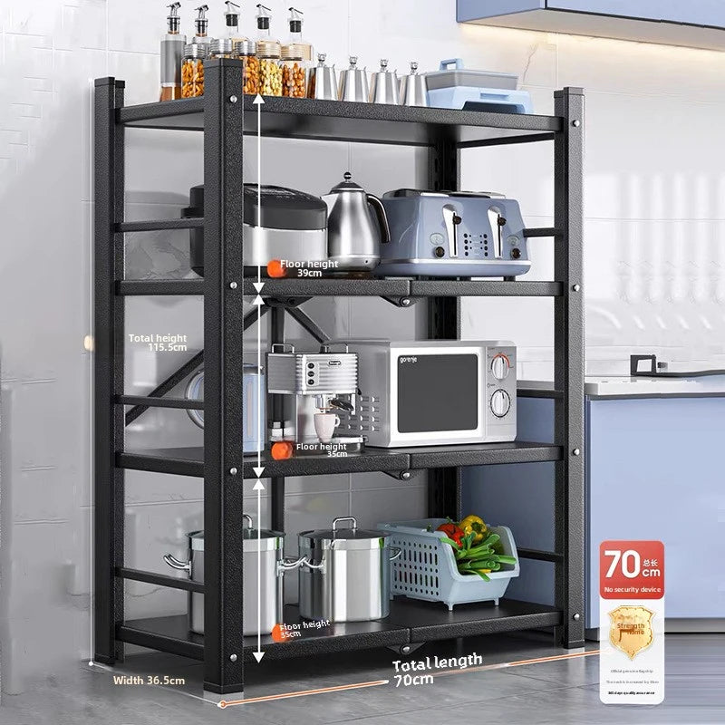 Foldable Mobile Storage Shelf