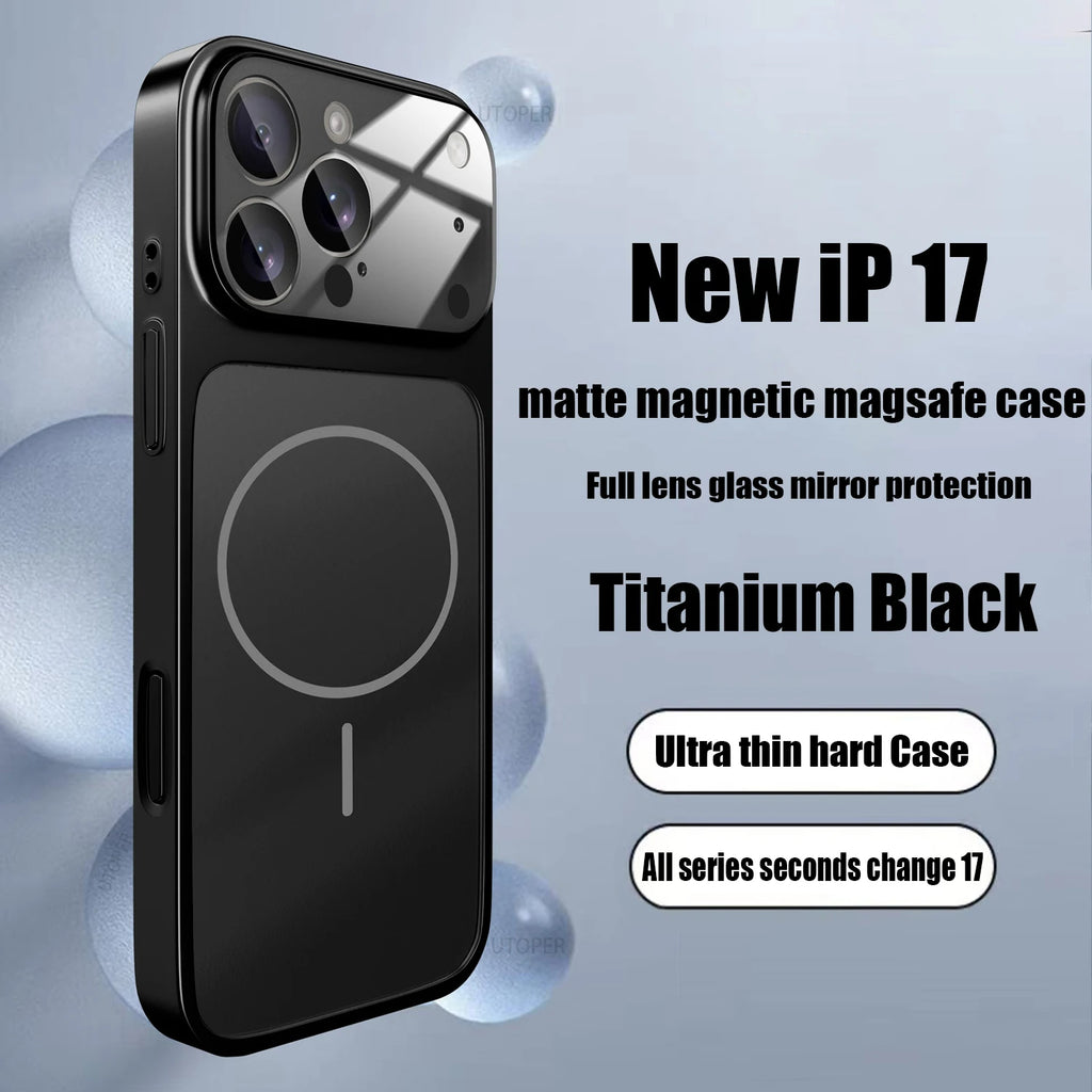 Iphone 17 MagSafe Magnetic Glass Case