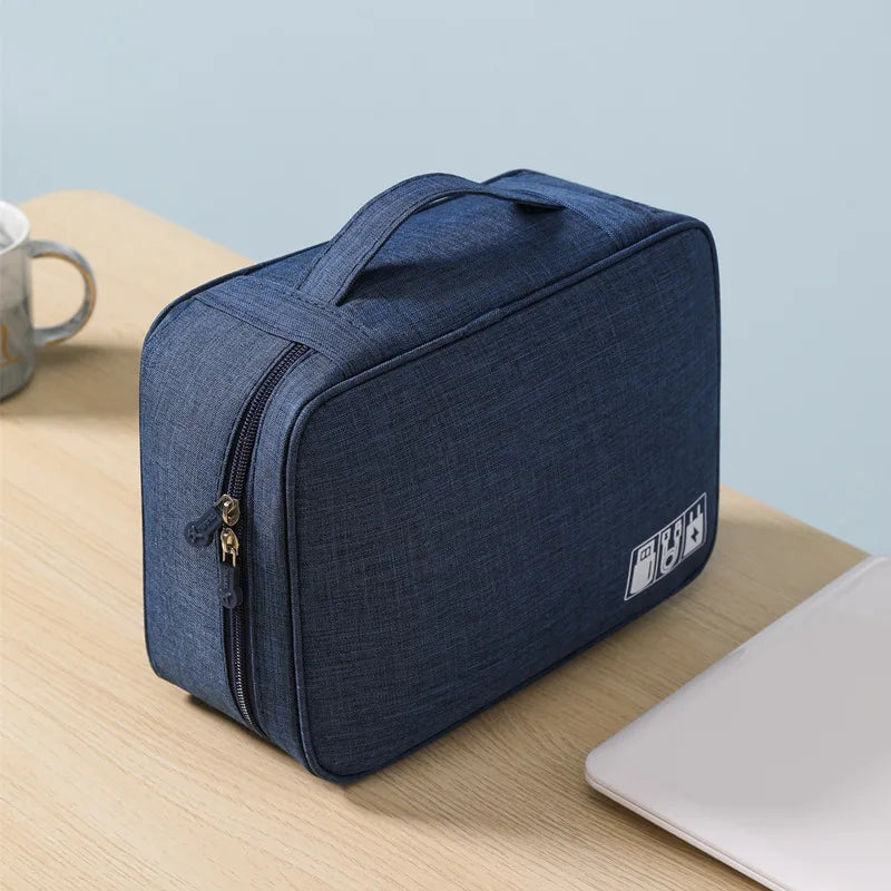 Waterproof Cable Storage Bag – Travel Electronic Organizer