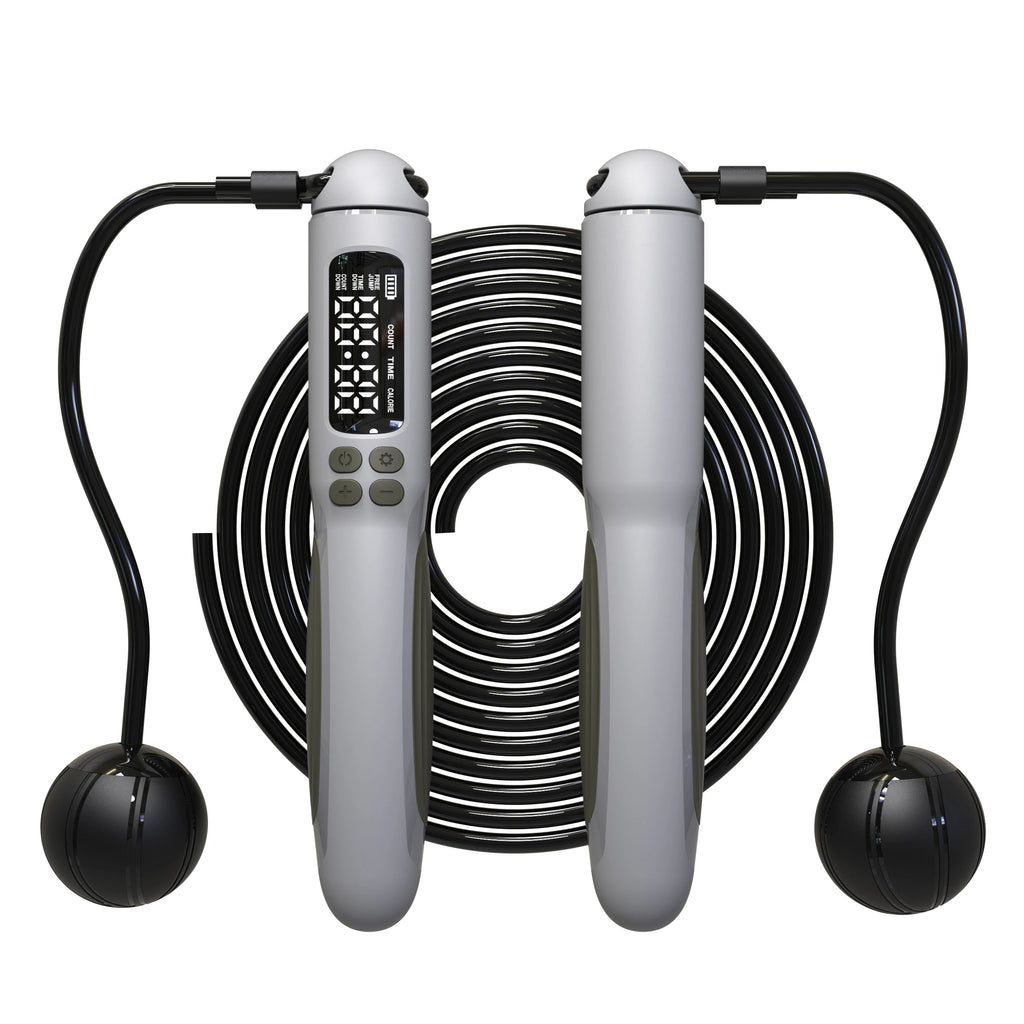 2-in-1 Smart Jump Rope with Digital Counter & Rechargeable Battery