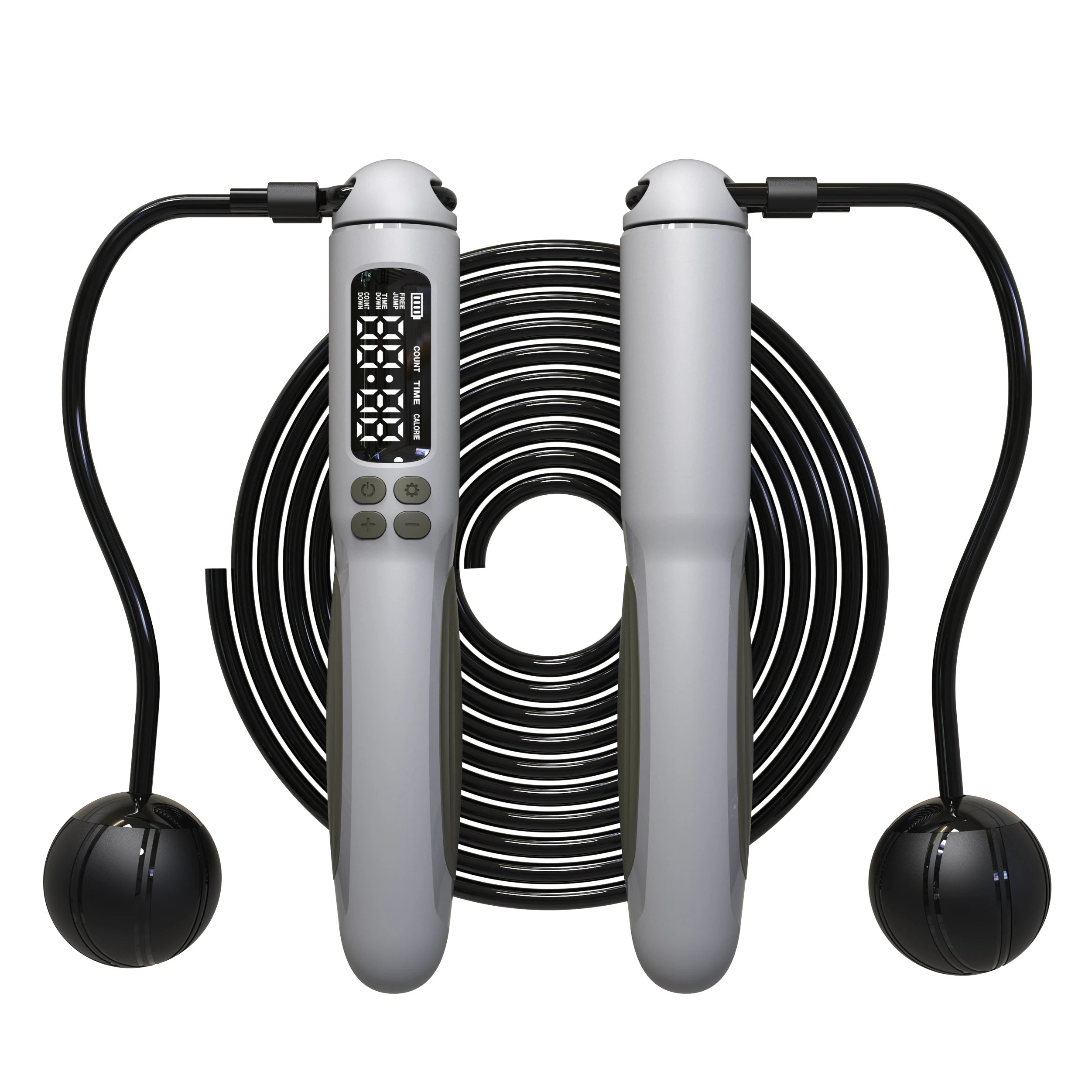 2-in-1 Smart Jump Rope with Digital Counter & Rechargeable Battery