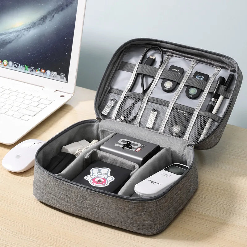 Waterproof Cable Storage Bag – Travel Electronic Organizer