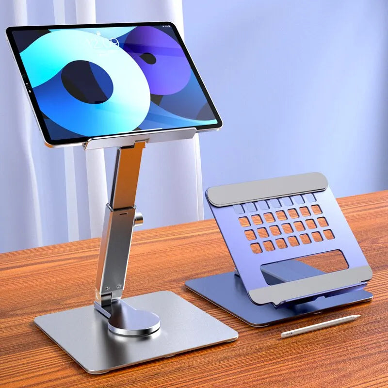 Aluminum Tablet Stand – 360° Rotating Adjustable Holder