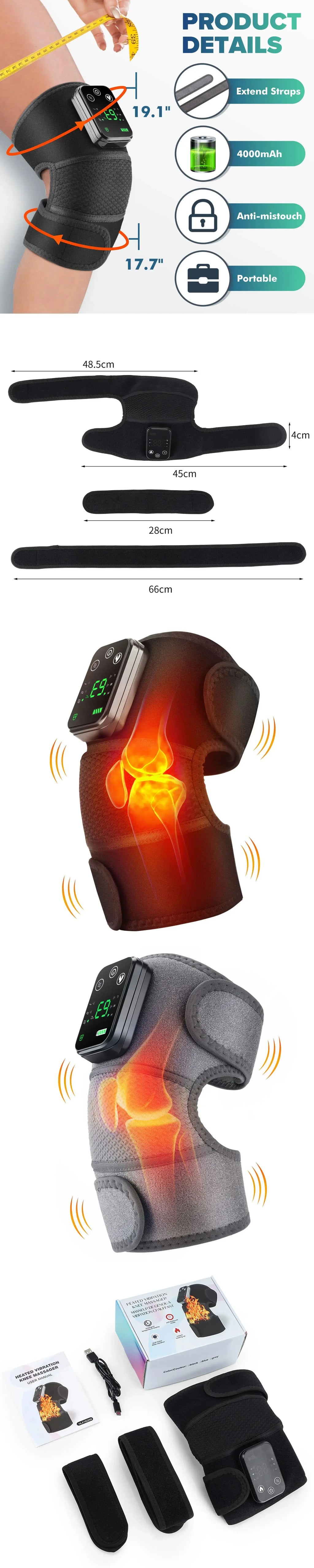 Electric Heated Massage Pad for Joint Relief