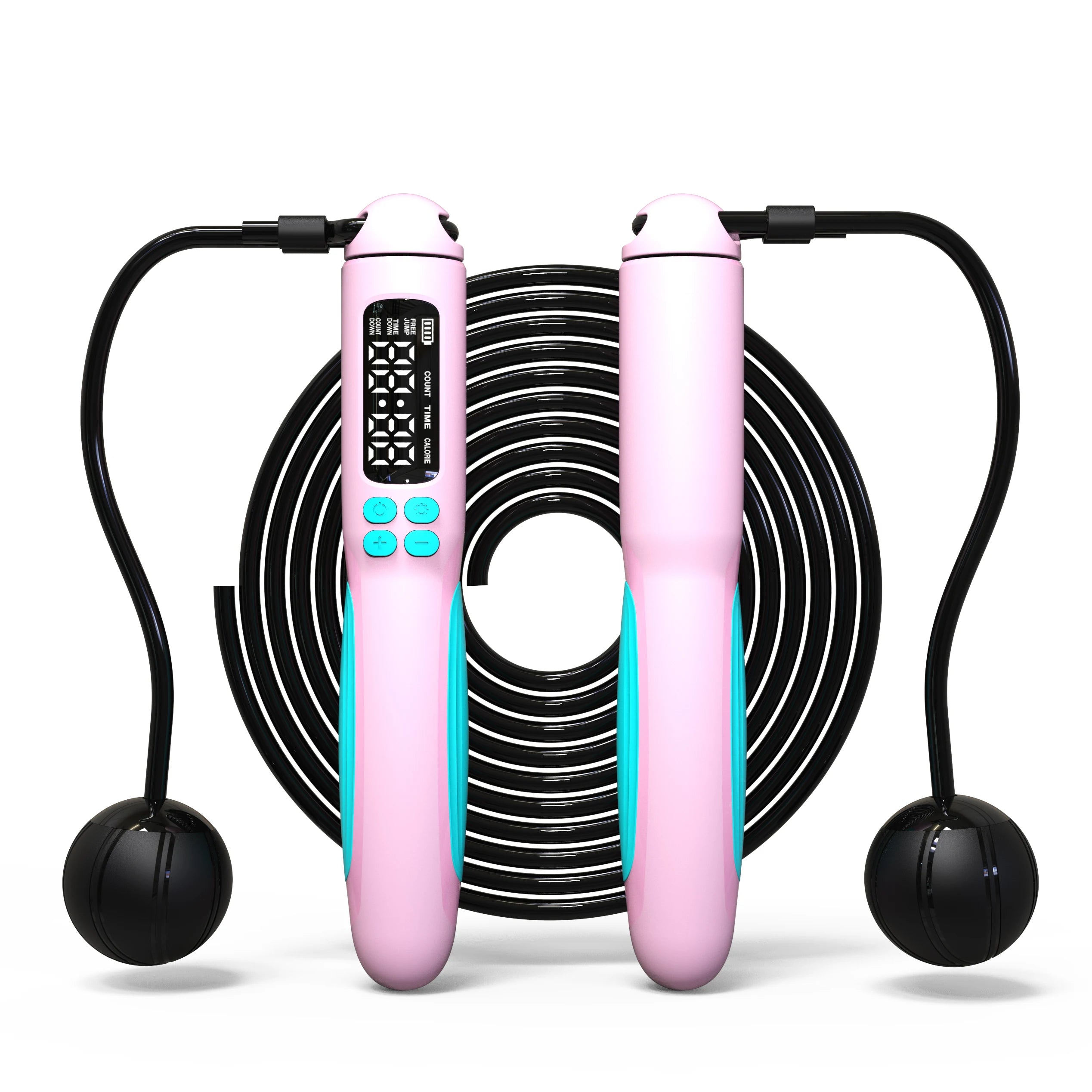 2-in-1 Smart Jump Rope with Digital Counter & Rechargeable Battery