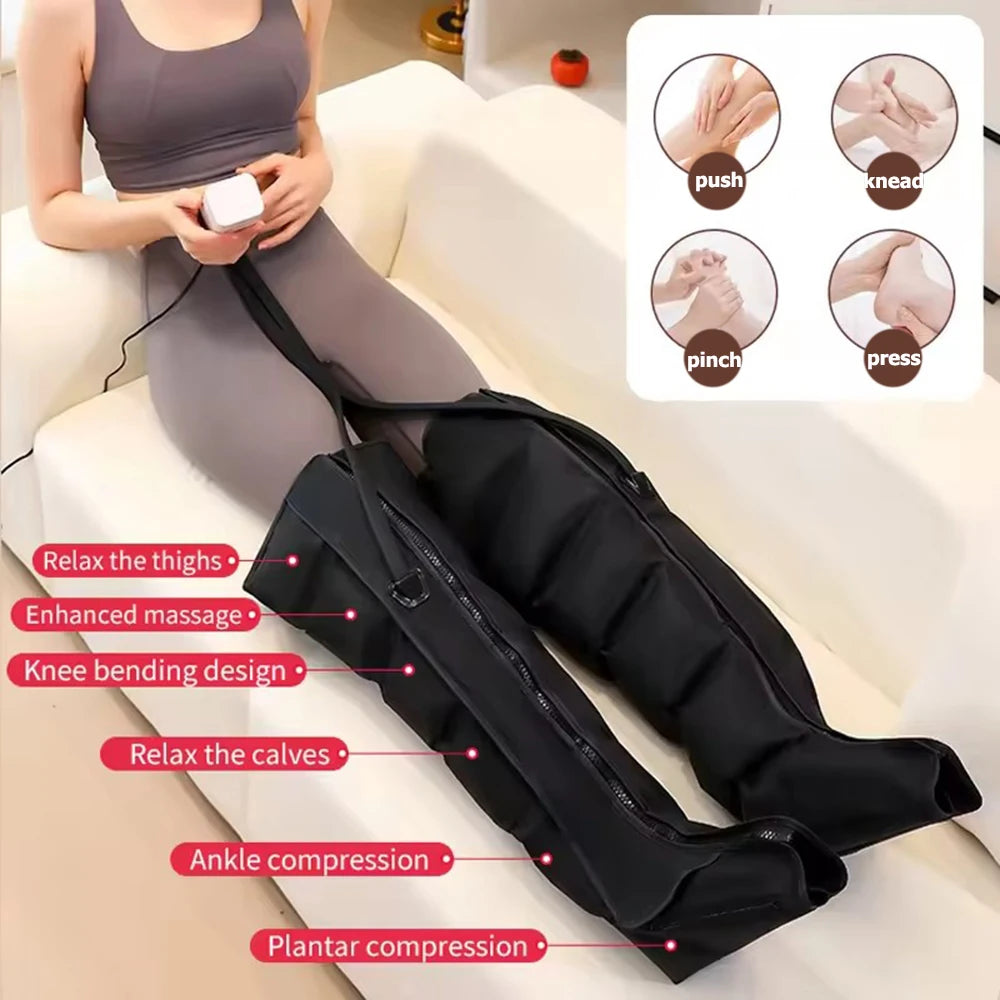 Air Pressure Leg & Foot Massager Boots with Remote