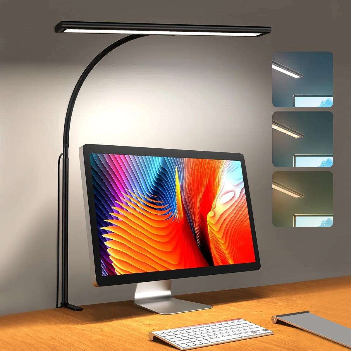 LED Desk Lamp – Eye-Caring, Adjustable, Flexible Gooseneck