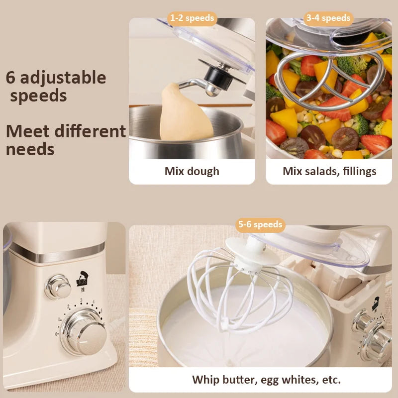 3-IN-1 Electric Stand Mixer