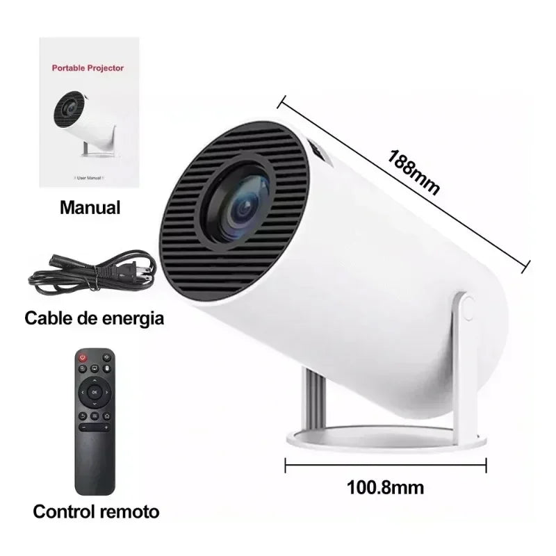HY300PRO Mini Projector 2025 – 1080P/4K, WiFi & BT