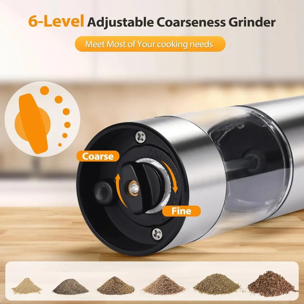 USB Electric Salt & Pepper Grinder Set