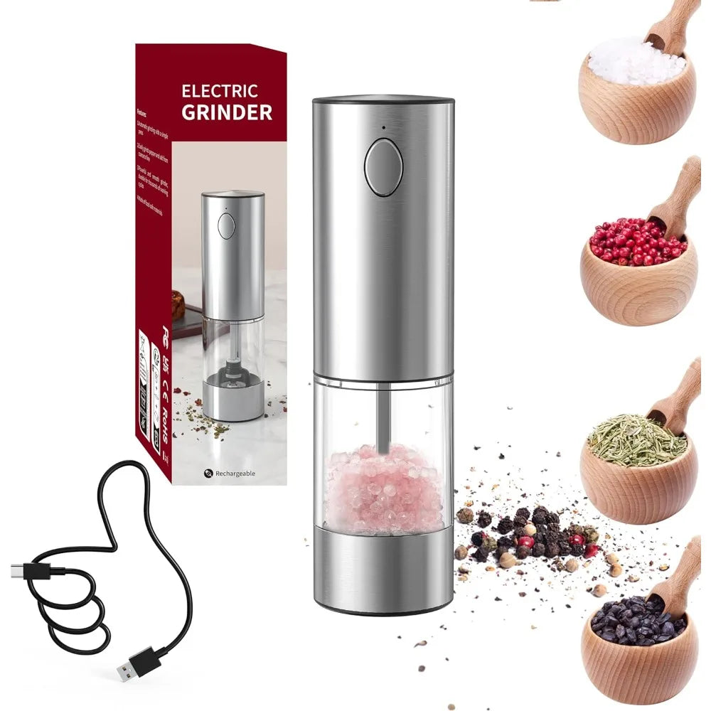 USB Electric Salt & Pepper Grinder Set