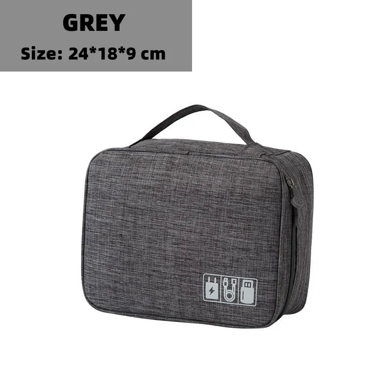 Waterproof Cable Storage Bag – Travel Electronic Organizer