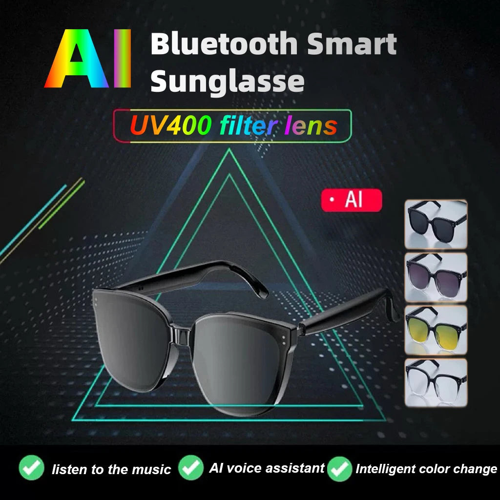 Smart Bluetooth Audio Sunglasses – Color Changing Polarized